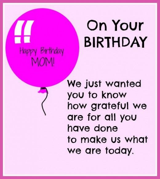 Funny Birthday Quotes For Moms
 HAPPY BIRTHDAY MOM