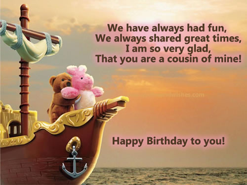Funny Birthday Wishes For Cousins
 Close Cousin Quotes QuotesGram