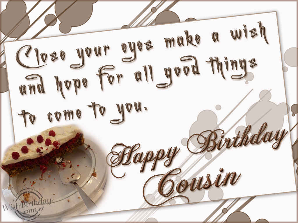 Funny Birthday Wishes For Cousins
 Awesome 50 Happy Birthday Wishes for Cousin with