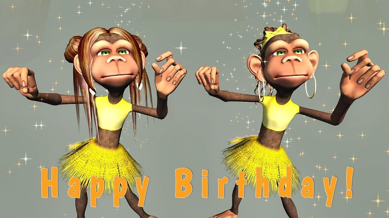 Funny Happy Birthday Cartoon
 Funny Happy Birthday Song Monkeys sing Happy Birthday
