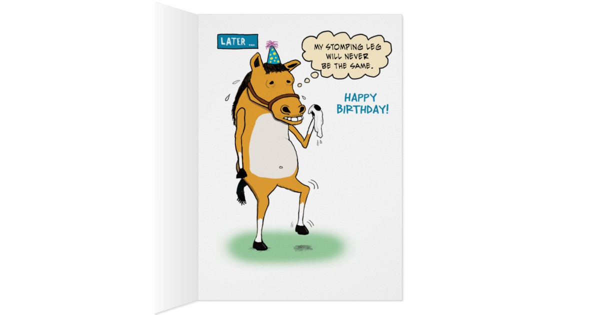 Funny Horse Birthday Pictures
 Funny Horse Birthday Card