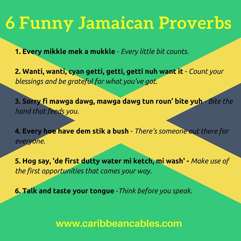Funny Jamaican Quotes
 Caribbean Cables on Twitter "Funny Jamaican Proverbs