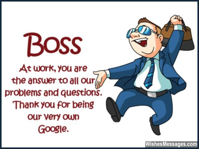 Funny Manager Quotes
 Thank You Notes for Boss Messages and Quotes to Say
