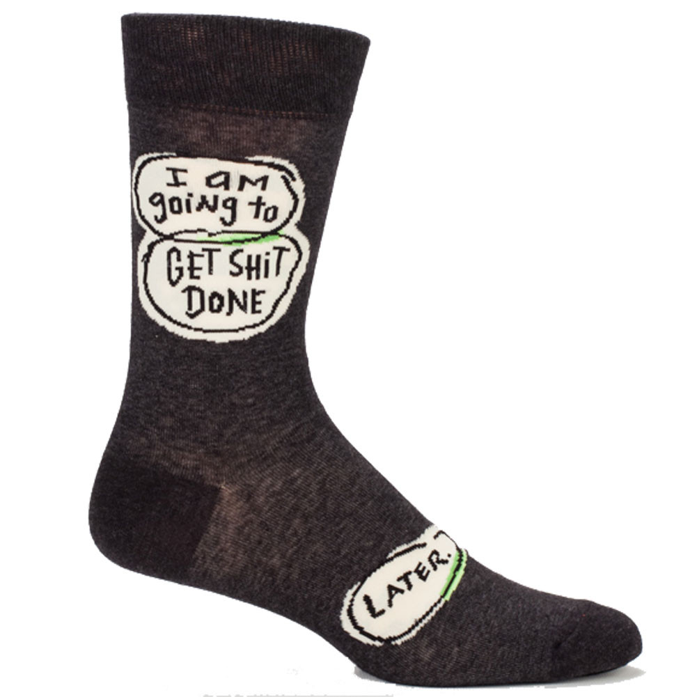 Funny Quotes About Socks
 Sold Out Men s Get Shit Done Later Socks Mens Funny