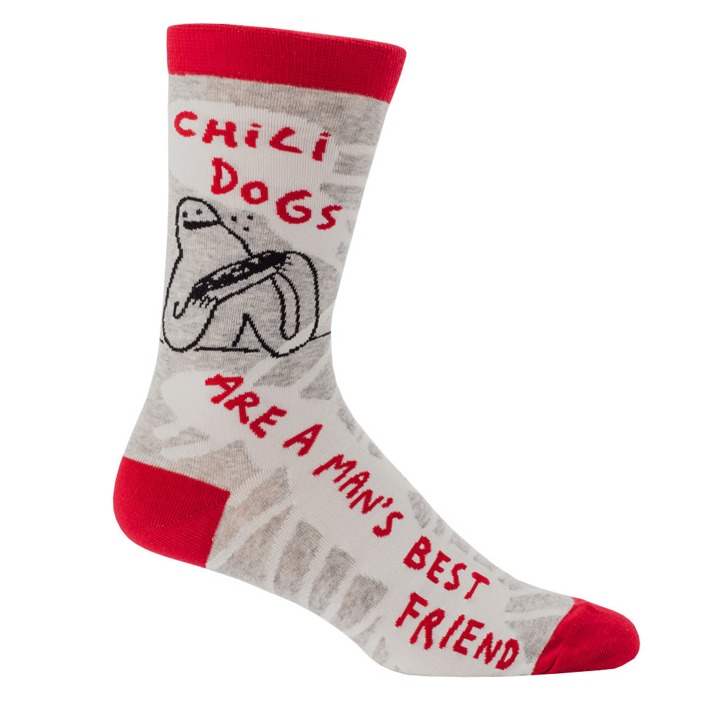 Funny Quotes About Socks
 Men s Chili Dogs Crew Socks Mens Funny Sayings Socks
