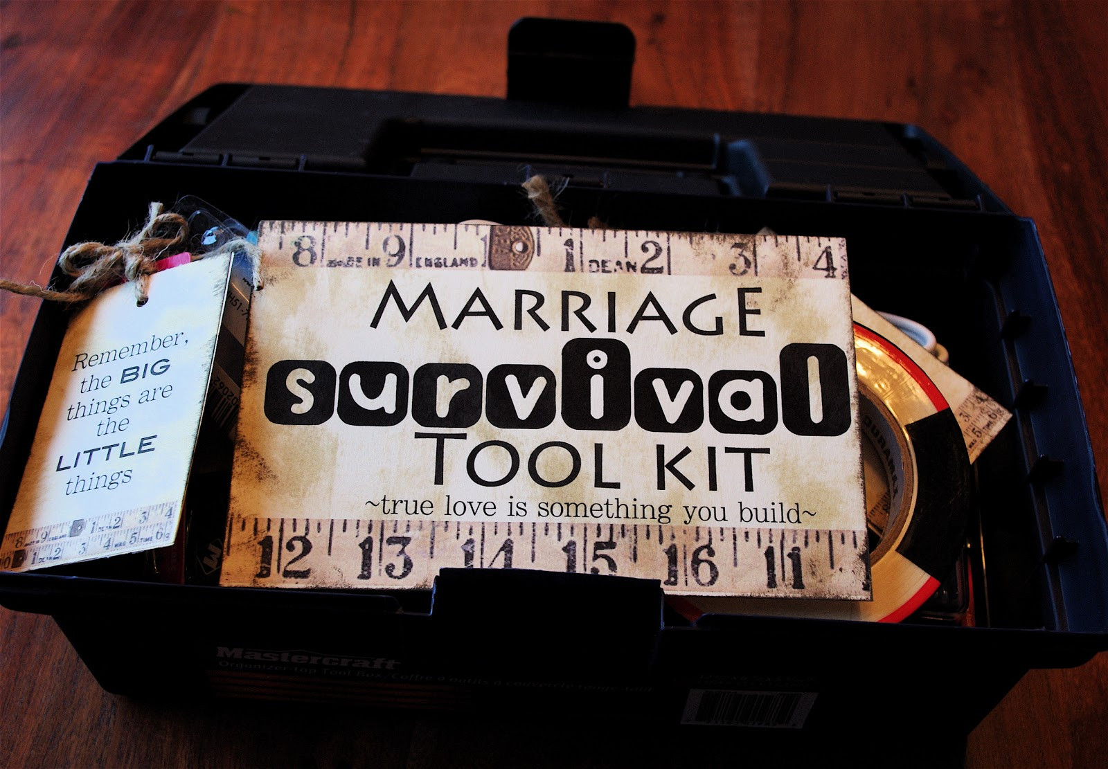 Funny Wedding Gift Ideas
 Creative "Try"als Marriage Survival Tool Kit