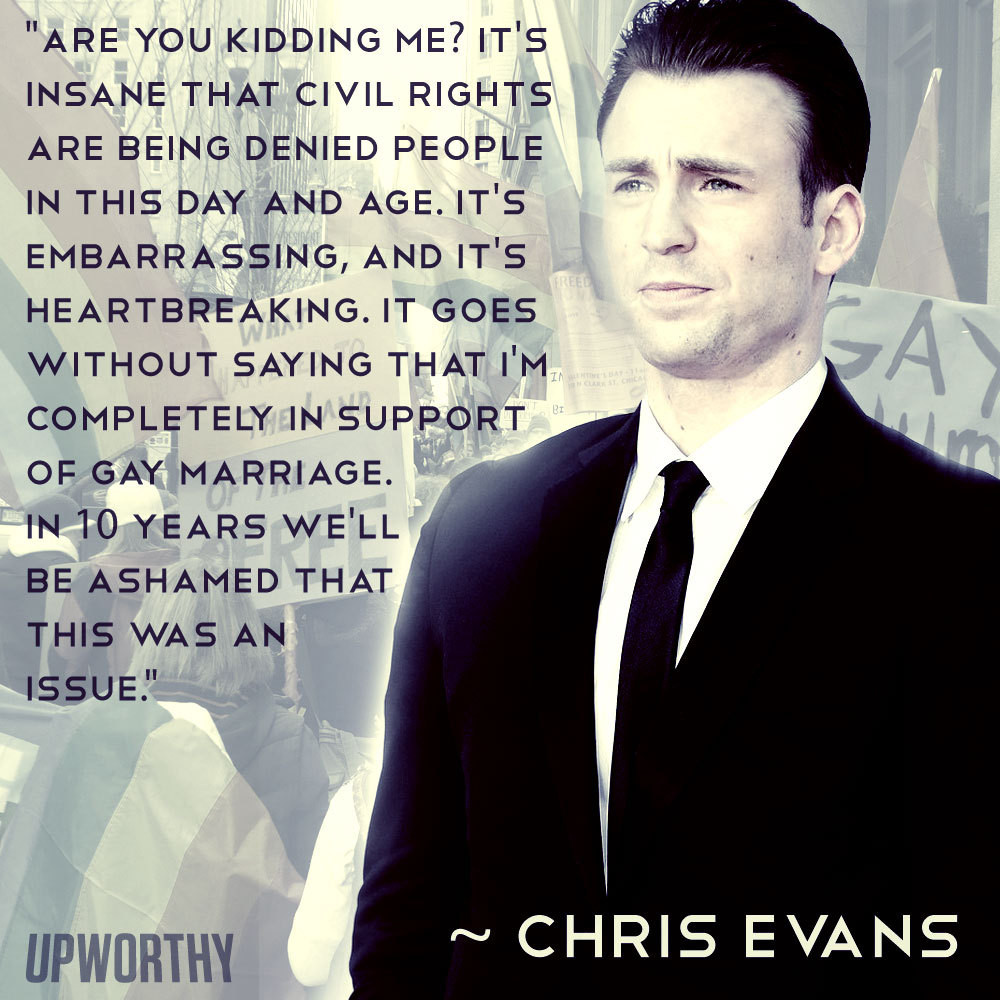 Gay Marriages Quotes
 What does Captain America have to say about same