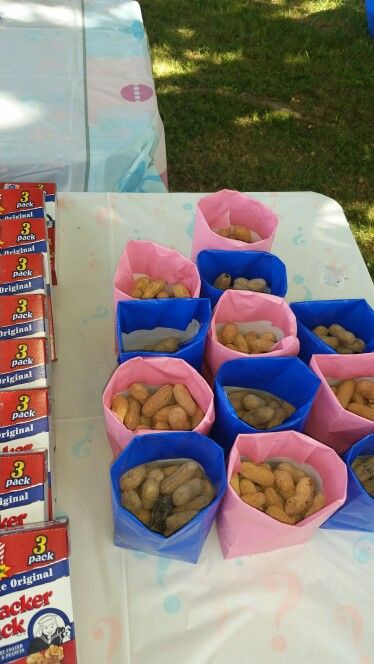 Gender Reveal Party Food Ideas During Pregnancy
 Peanuts Baseball themed gender reveal