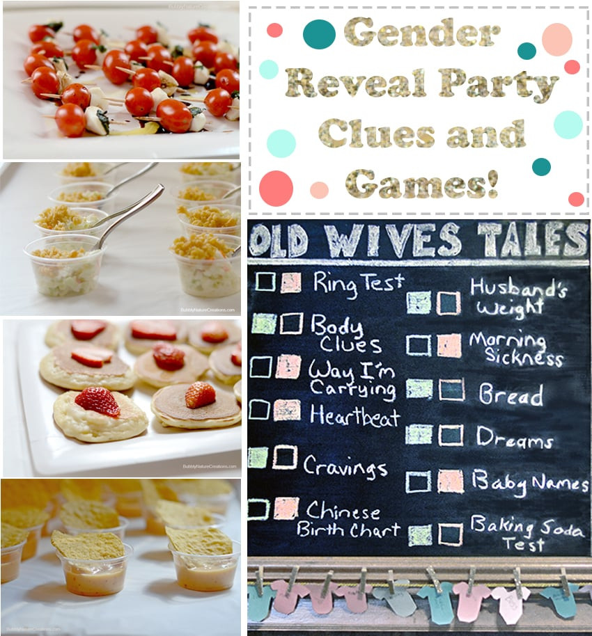 Gender Reveal Party Game Ideas
 Gender Reveal Clues and Games • Sprinkle Some Fun