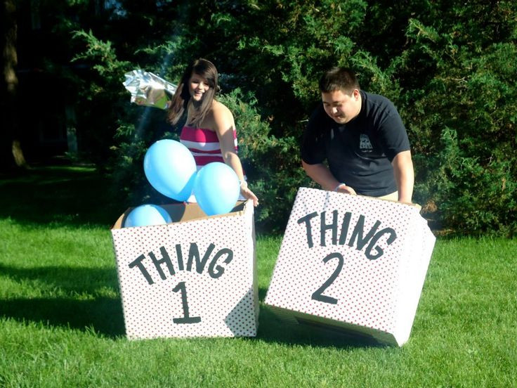 Gender Reveal Party Ideas For Twins
 17 best images about Twin Pregnancy Announcements on