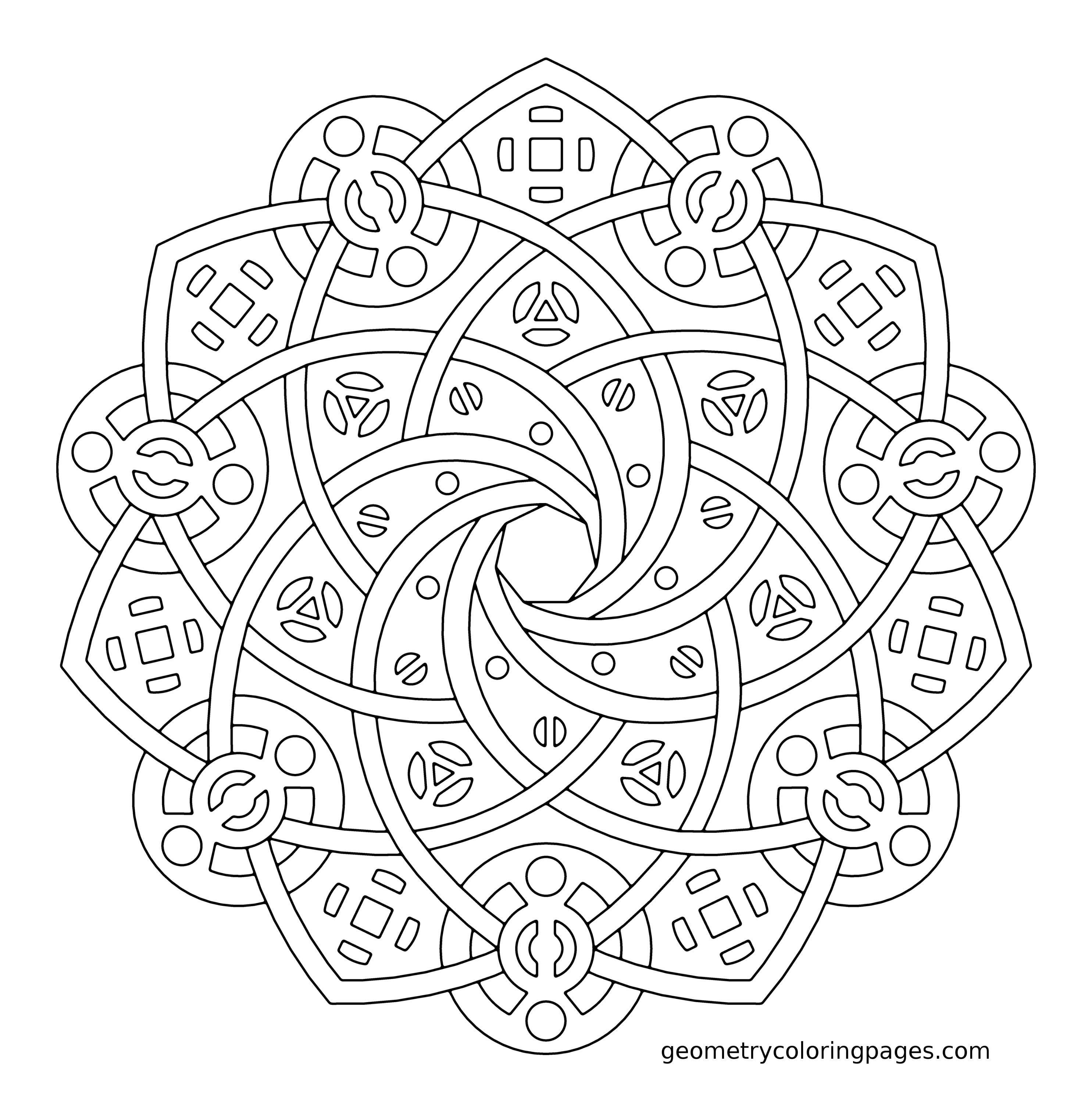 Geometric Coloring Pages
 Geometric Coloring Pages For Adults Coloring Home