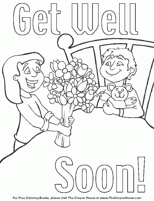 Get Well Soon Coloring Pages
 Printable Get Well Soon Coloring Pages Coloring Home