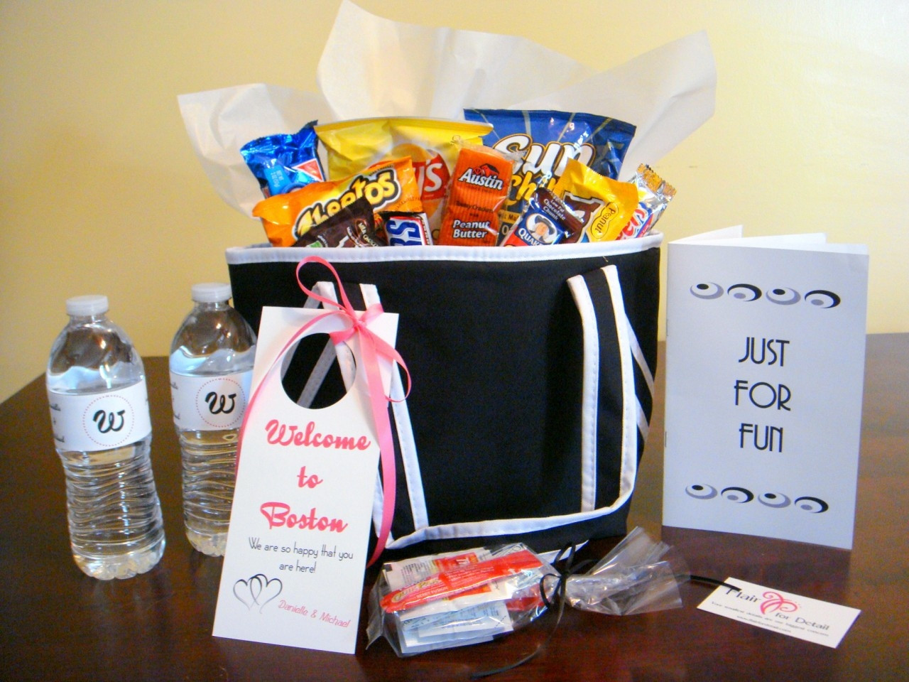 Gift Bag Ideas For Wedding Hotel Guests
 Detroit Michigan Wedding Planner Blog Hospitality Bags