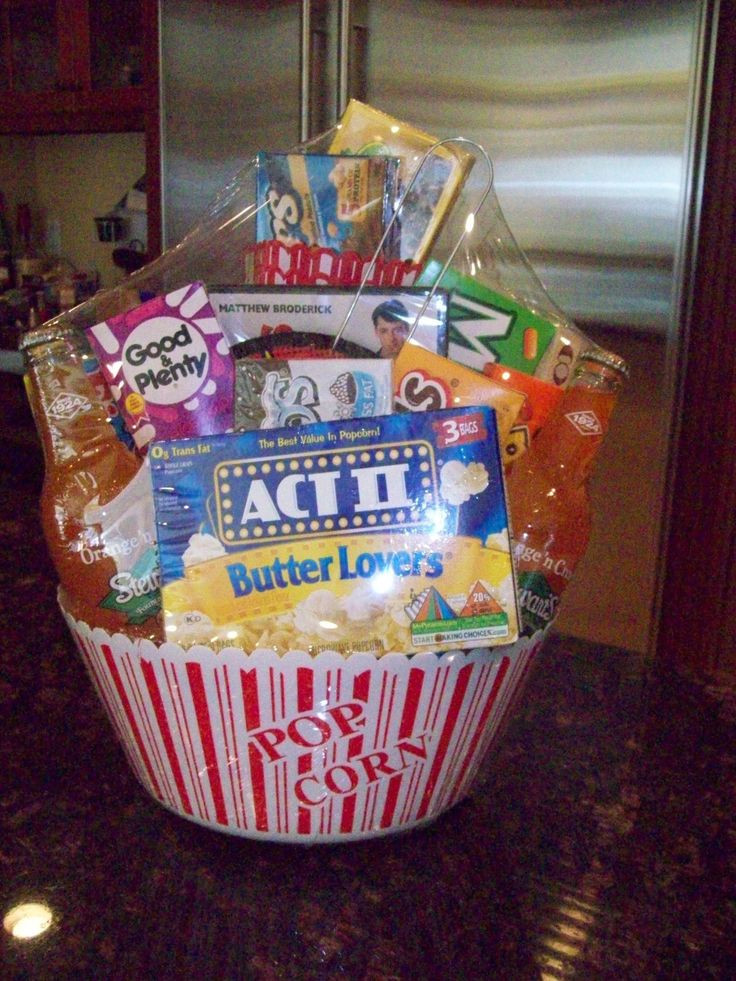 Gift Basket Ideas For Raffle Prizes
 You can t go wrong with a movie bucket t