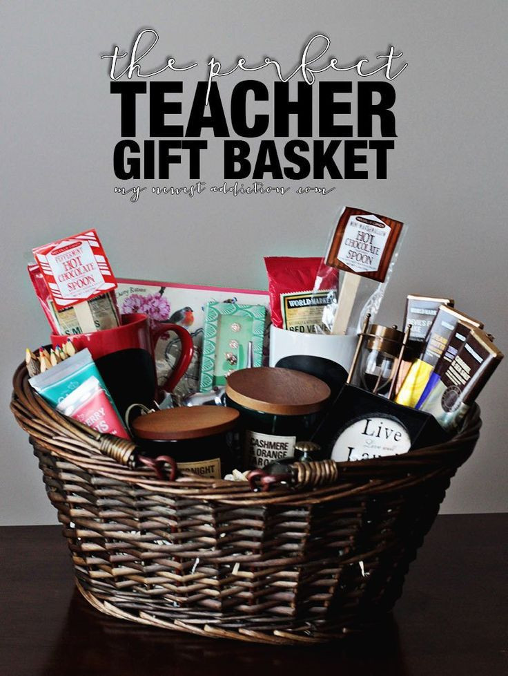 Gift Basket Ideas For Teachers
 1000 ideas about Teacher Gift Baskets on Pinterest
