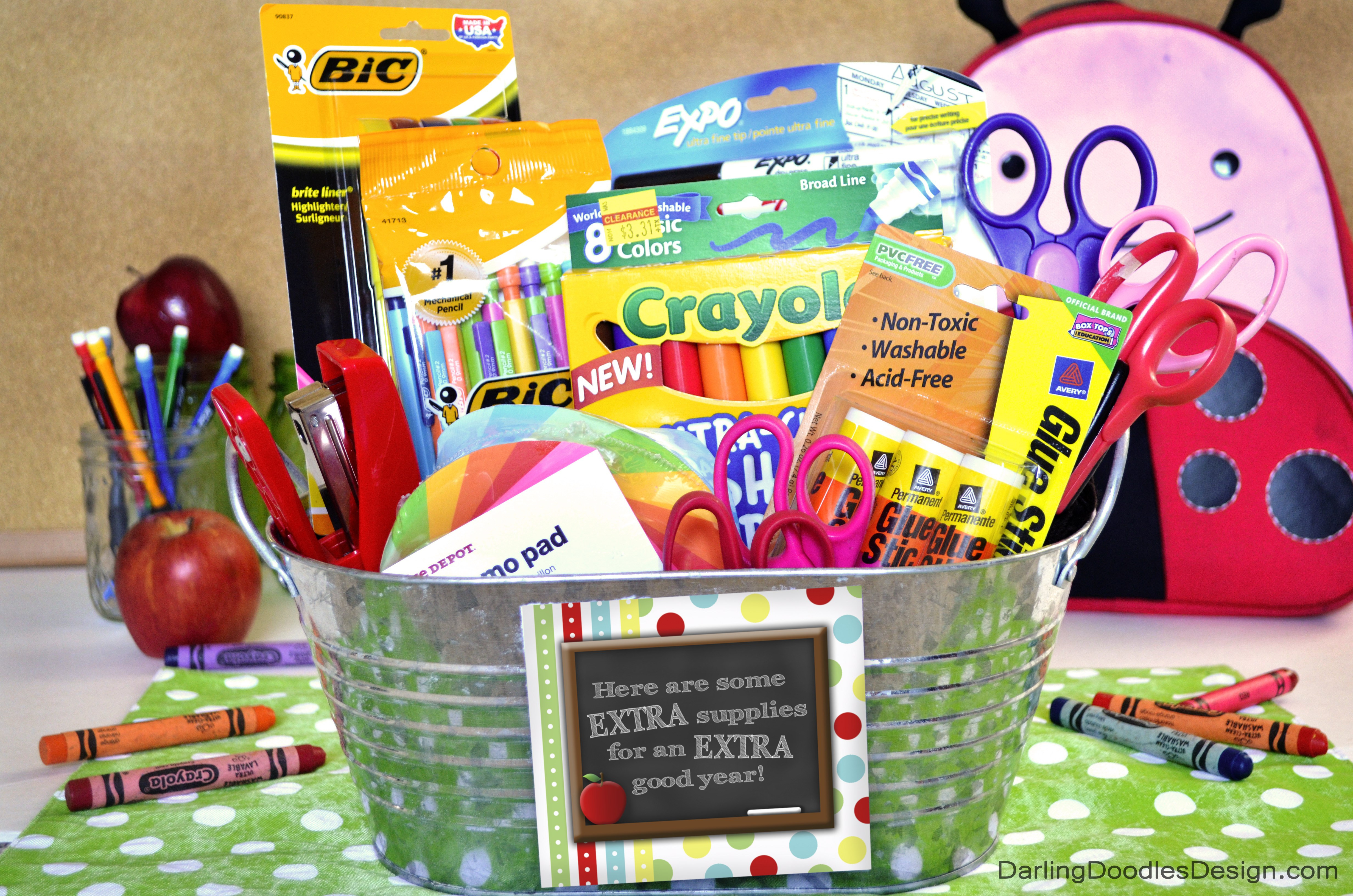 Gift Basket Ideas For Teachers
 "Extra" Fun Back to School Gift Idea Darling Doodles