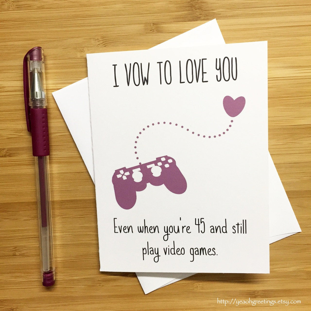 Gift Card Ideas For Couples
 Cute Love Card for Video Game Lovers Happy Anniversary Card