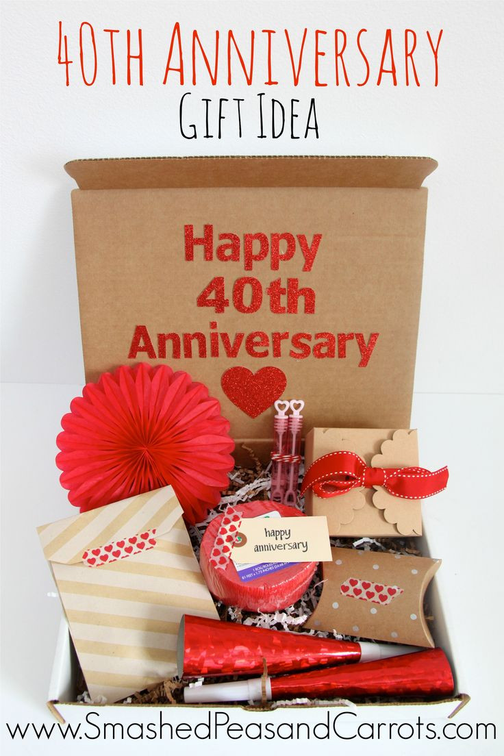 Gift Ideas For Anniversary
 17 Best ideas about 40th Anniversary Gifts on Pinterest