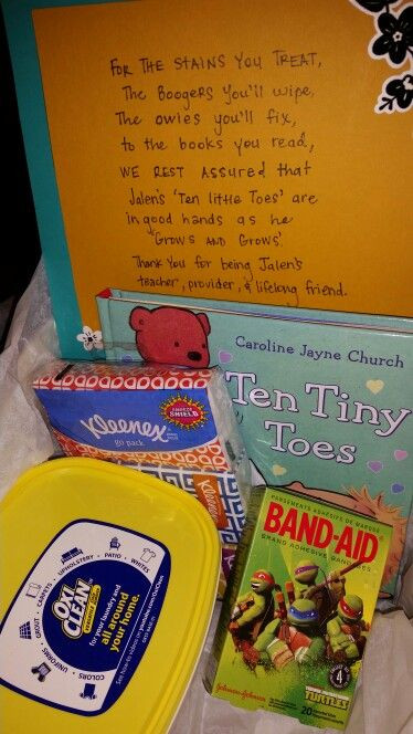 Gift Ideas For Babysitter Daycare Provider
 21 best Provider Appreciation Day images on Pinterest