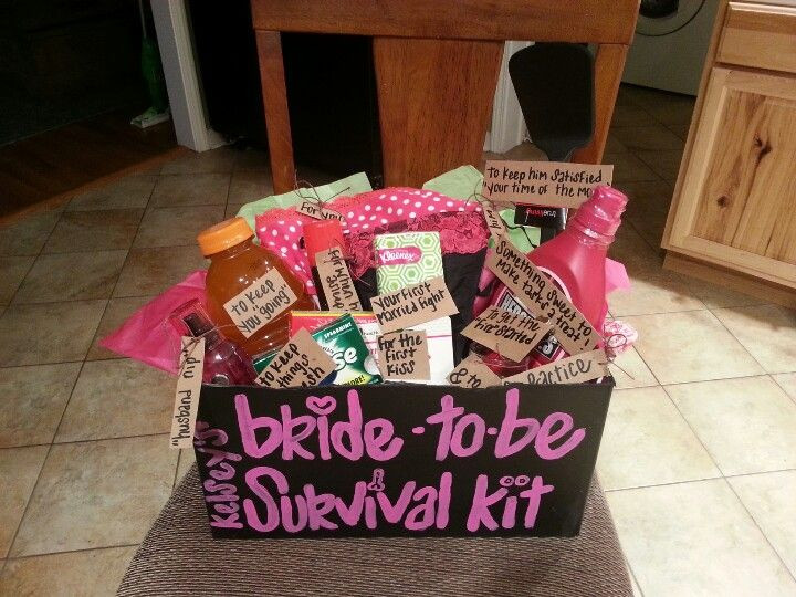 Gift Ideas For Bachelorette Party
 For my friends bachelorette party I made her a bride to be