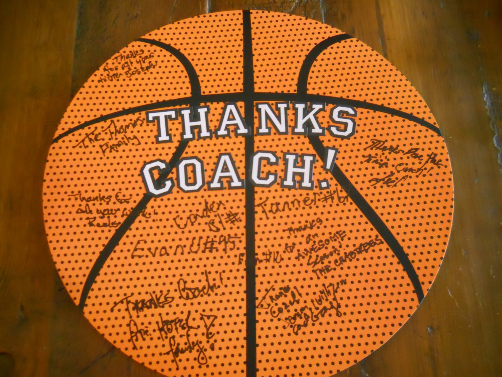 Gift Ideas For Basketball Coach
 Susan Crabtree Coach & team ts