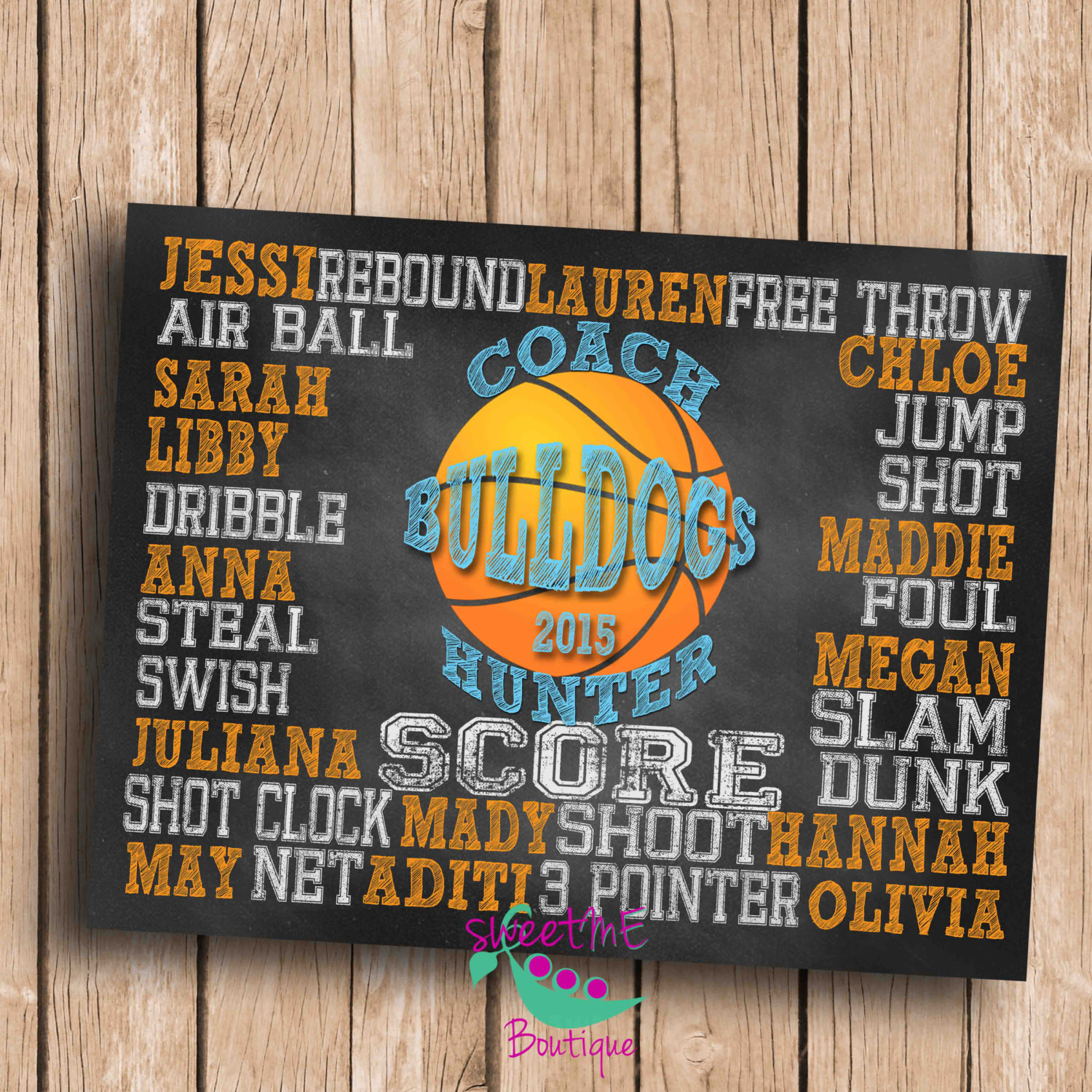 Gift Ideas For Basketball Coach
 Customized Basketball coach t DIGITAL IMAGE personalized