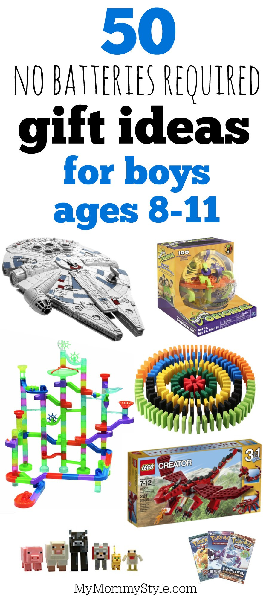 Gift Ideas For Boys Age 11
 50 battery free t ideas for boys ages 8 11 My Mommy Style