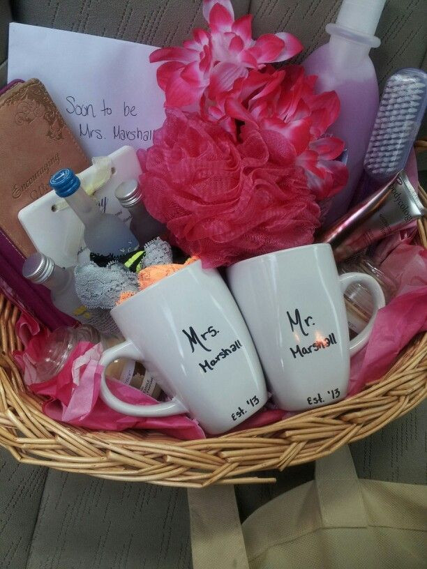 Gift Ideas For Bride On Wedding Day
 Bridal shower t basket Gifts Pinterest