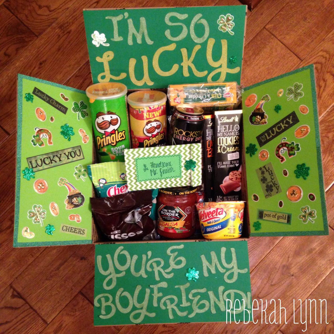 Gift Ideas For Deployed Boyfriend
 Happy St Patricks Day deployment care package for my