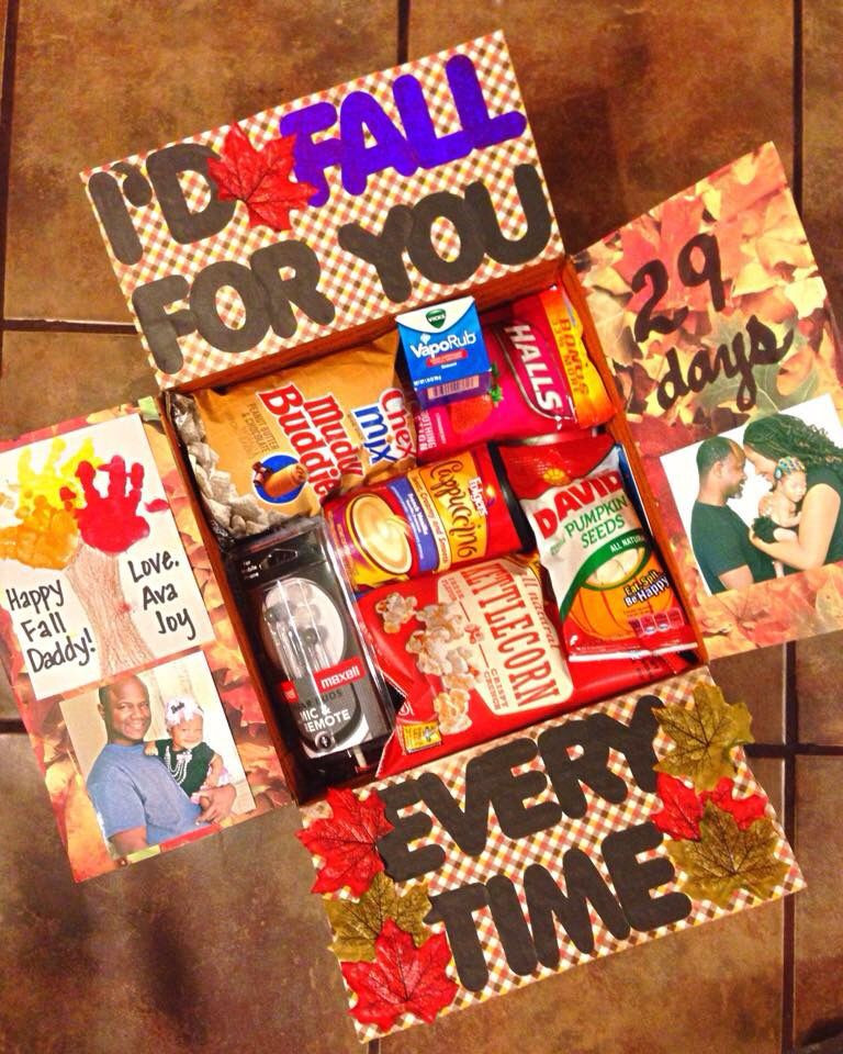 Gift Ideas For Deployed Boyfriend
 Thanksgiving Fall Themed Care Package