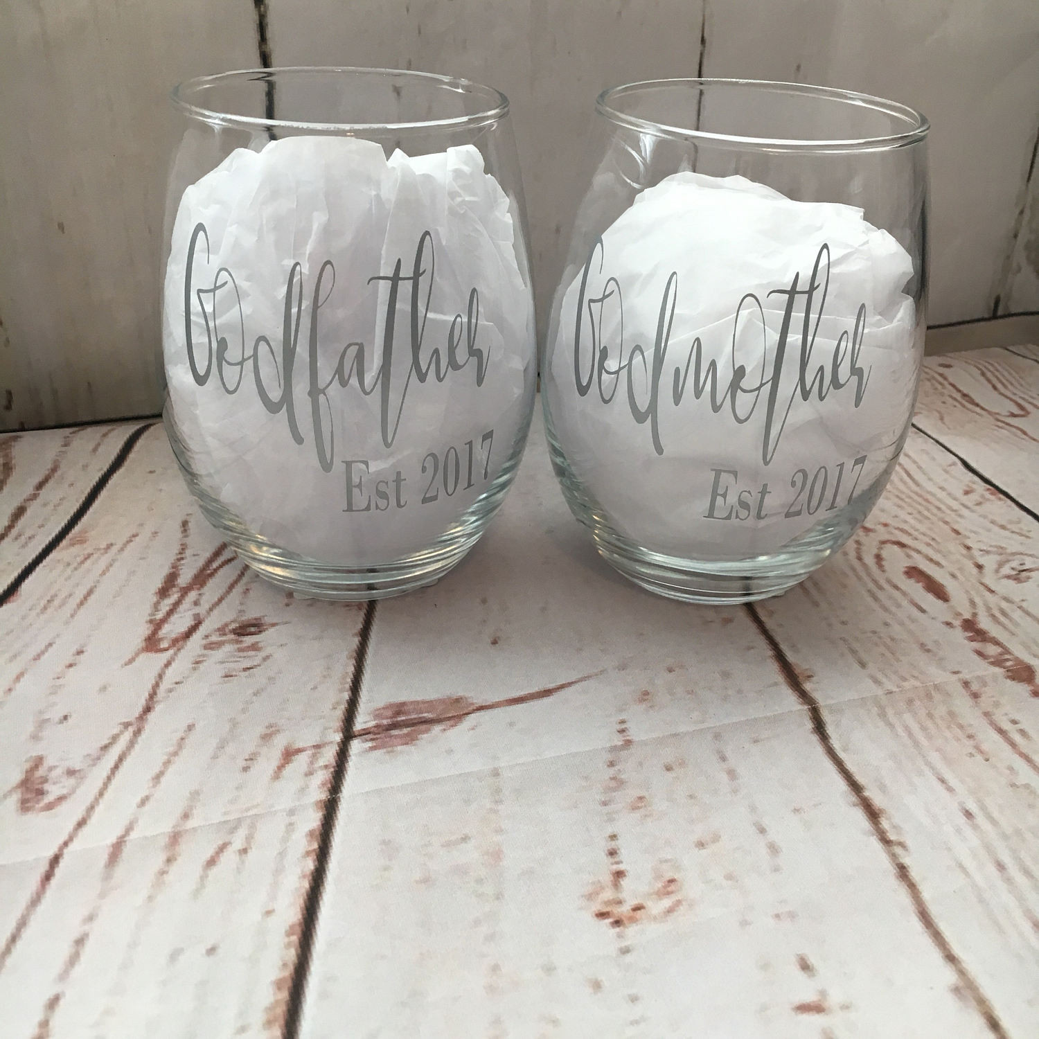 Gift Ideas For Godmother
 Gift ideas for Godparents Godparents wine glasses