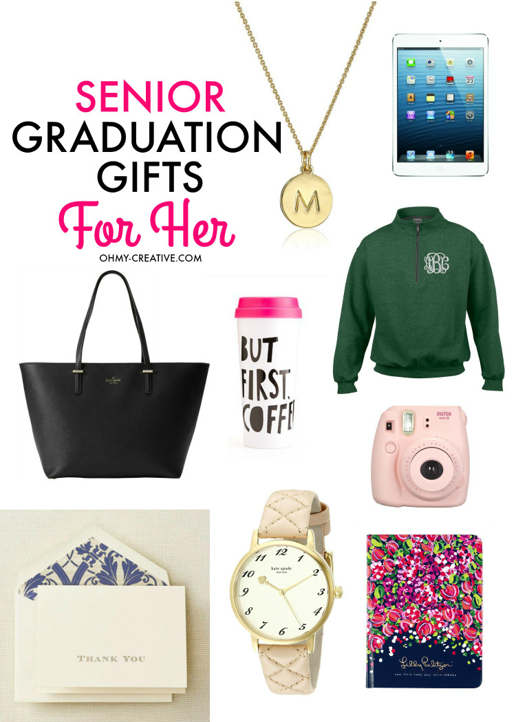 Gift Ideas For Graduation
 Senior Graduation Gifts for Her Oh My Creative