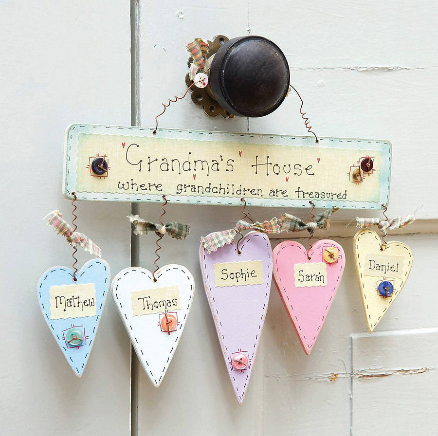 Gift Ideas For Grandmothers
 personalised grandma s house sign by primitive angel