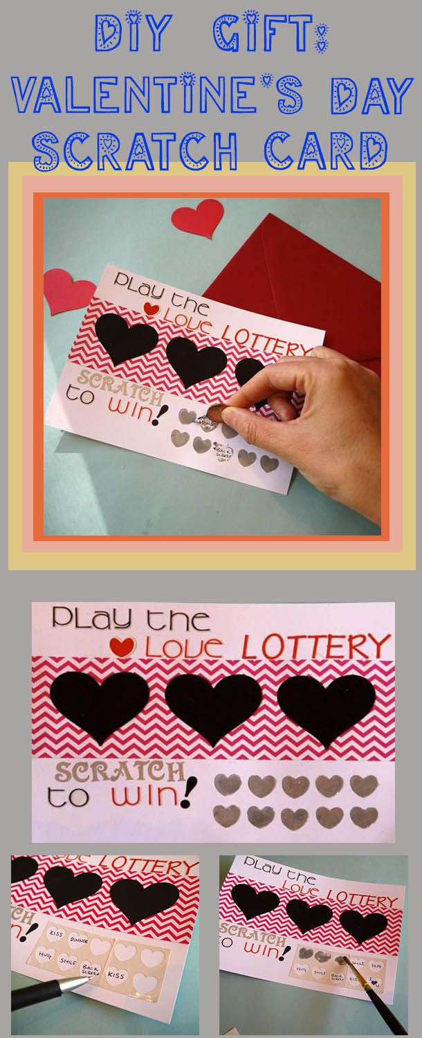 Gift Ideas For Him On Valentine'S Day
 DIY Scratch f Valentine s Day Card