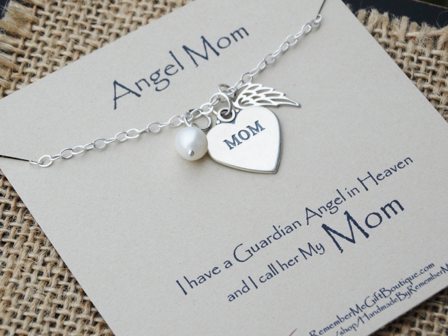 Gift Ideas For Loss Of Mother
 Loss of Mother Memorial Jewelry Angel Mom Sympathy Gift