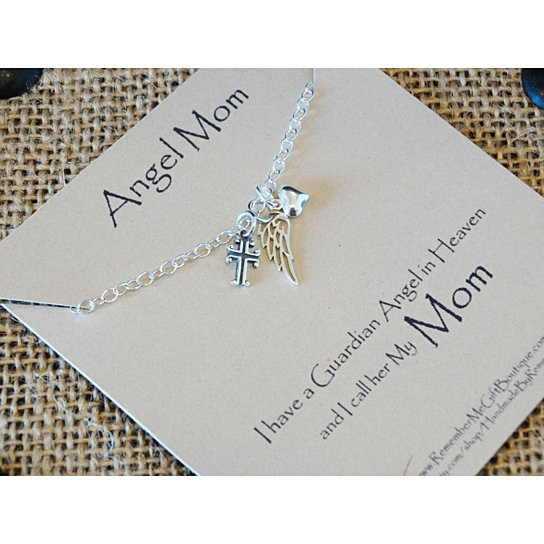 Gift Ideas For Loss Of Mother
 Buy Angel Mom Sterling Memorial Necklace Memorial Gift