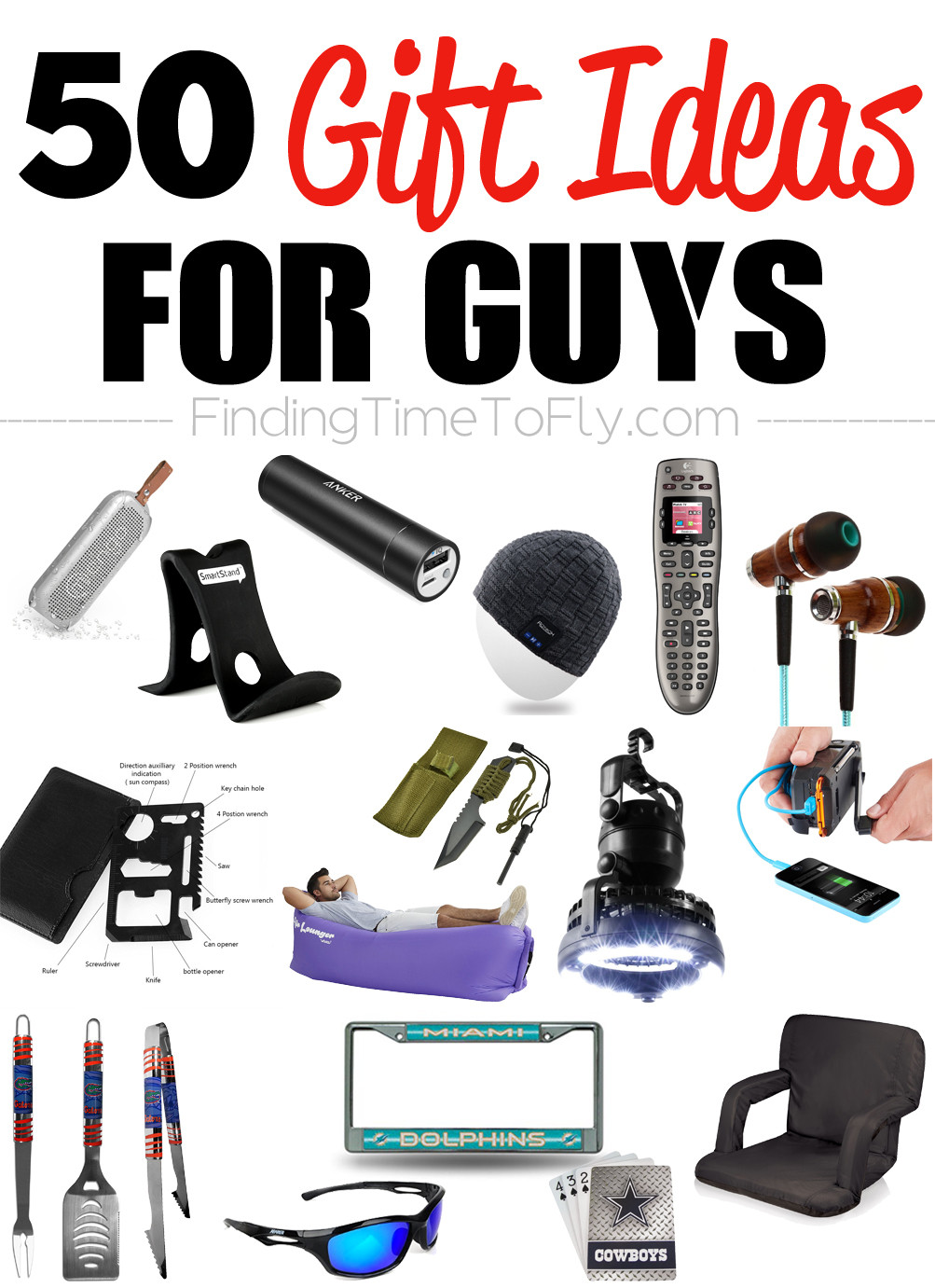 Gift Ideas For Men Christmas
 50 Gifts for Guys for Every Occasion Finding Time To Fly