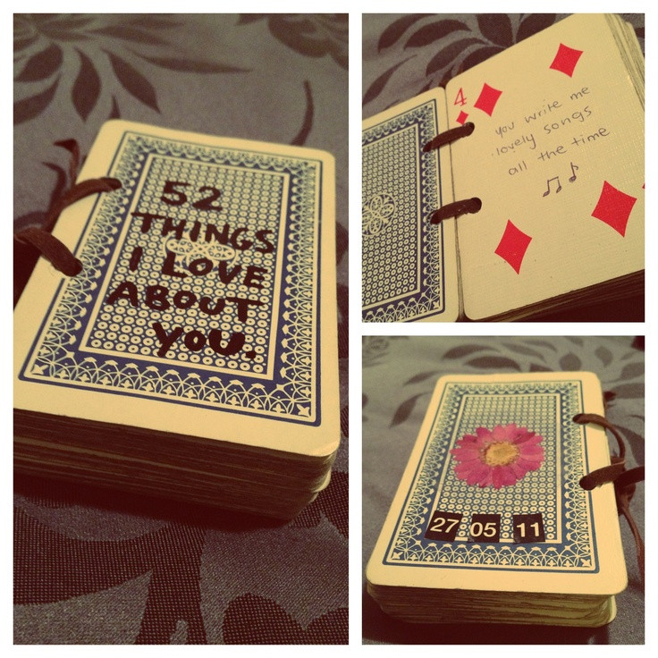 Gift Ideas For My Girlfriend
 my own take on the 52 things I love about you card t