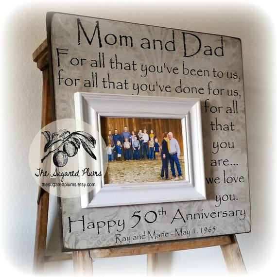 Gift Ideas For Parents Anniversary
 50th Anniversary Gifts Parents Anniversary Gift For All That
