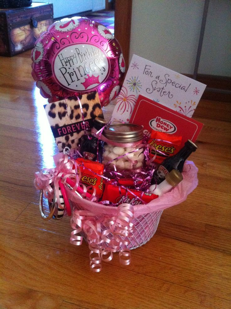 Gift Ideas For Sister Birthday
 50 best Birthday Gift Baskets images on Pinterest
