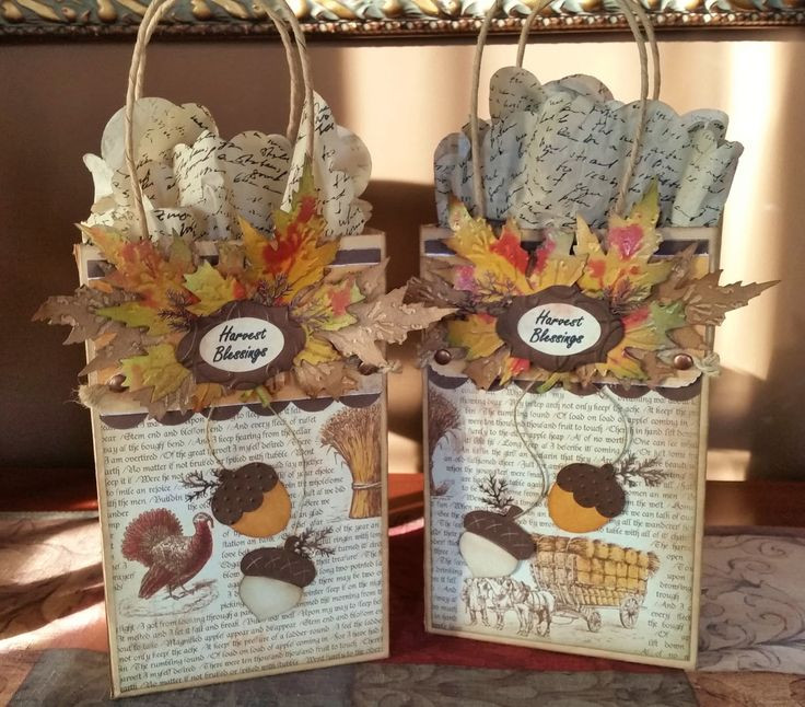 Gift Ideas For Thanksgiving Guests
 1000 ideas about Decorated Gift Bags on Pinterest