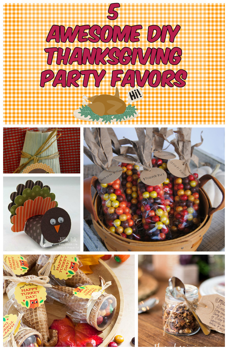 Gift Ideas For Thanksgiving Guests
 5 Awesome DIY Thanksgiving Party Favors