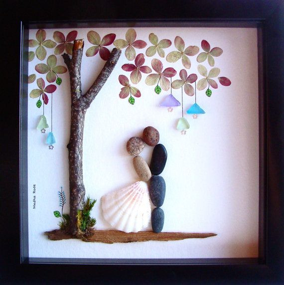 Gift Ideas For Wedding Couple
 Wedding Gift Pebble Art Unique Engagement Gift