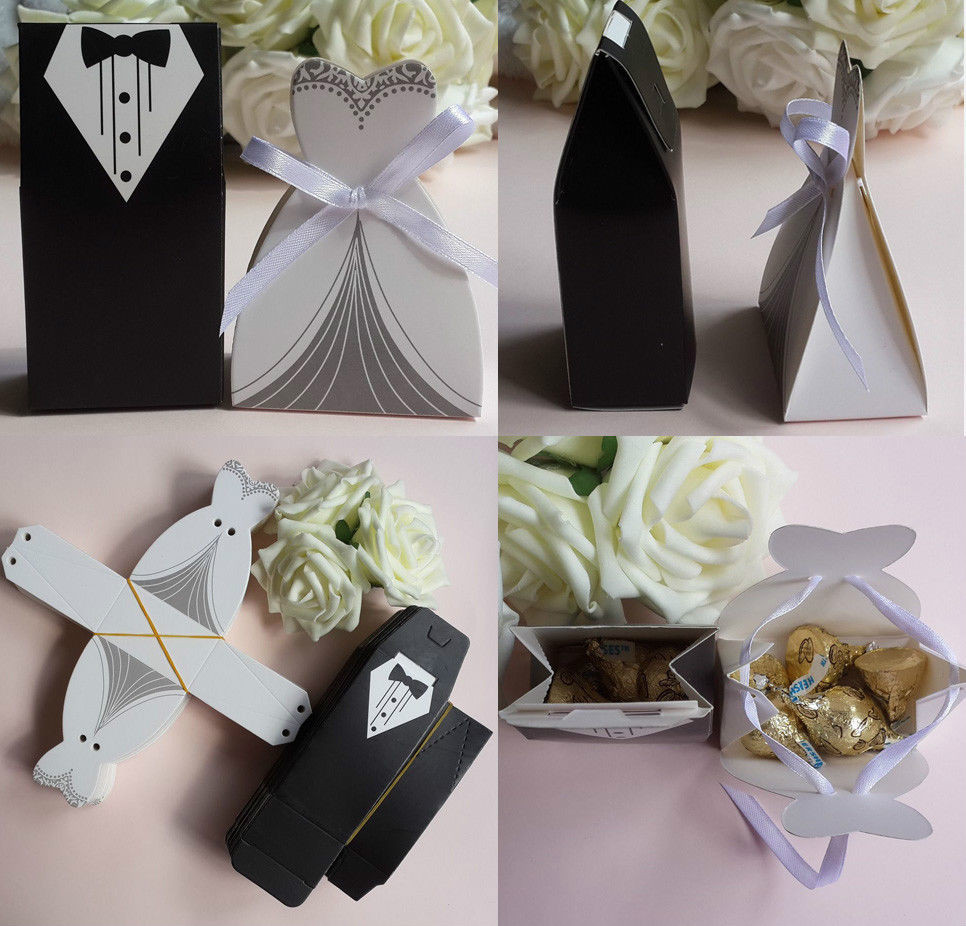 Gift Ideas For Wedding Party
 50pc Tuxedo Dress W Ribbon Groom Bridal Wedding Party