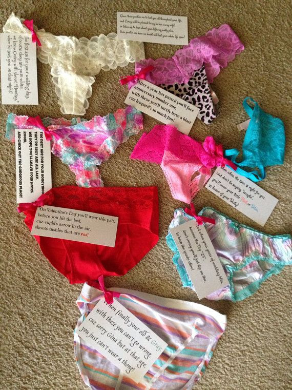 Gift Ideas For Wedding Party
 Bachelorette Gift Panty Poem with panties by