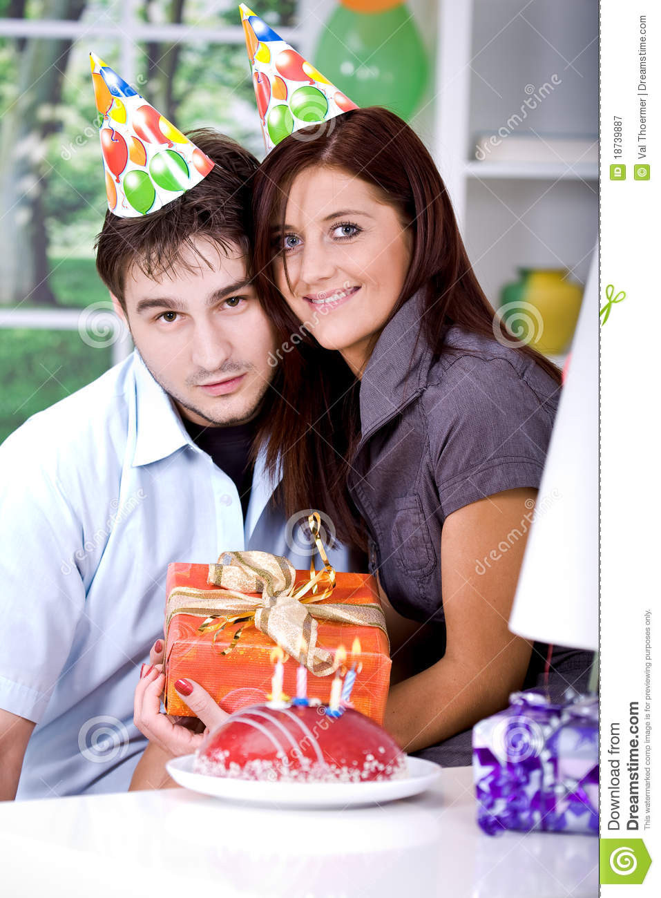 Gift Ideas For Young Couple
 Young couple with ts stock image Image of lifestyles