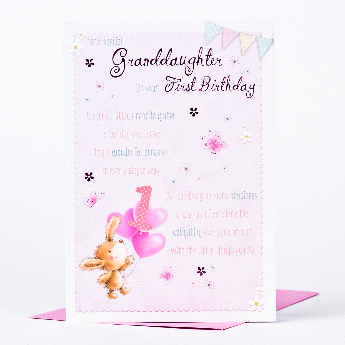 Gifts For Granddaughters First Birthday
 1st Birthday Card For A Special Granddaughter only 89p