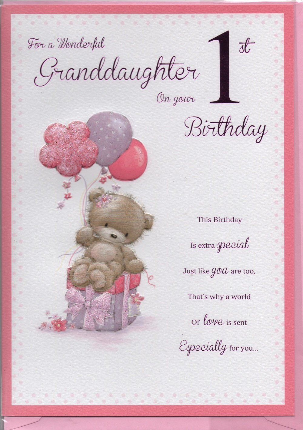 Gifts For Granddaughters First Birthday
 For a wonderful granddaughter on your 1st birthday – large