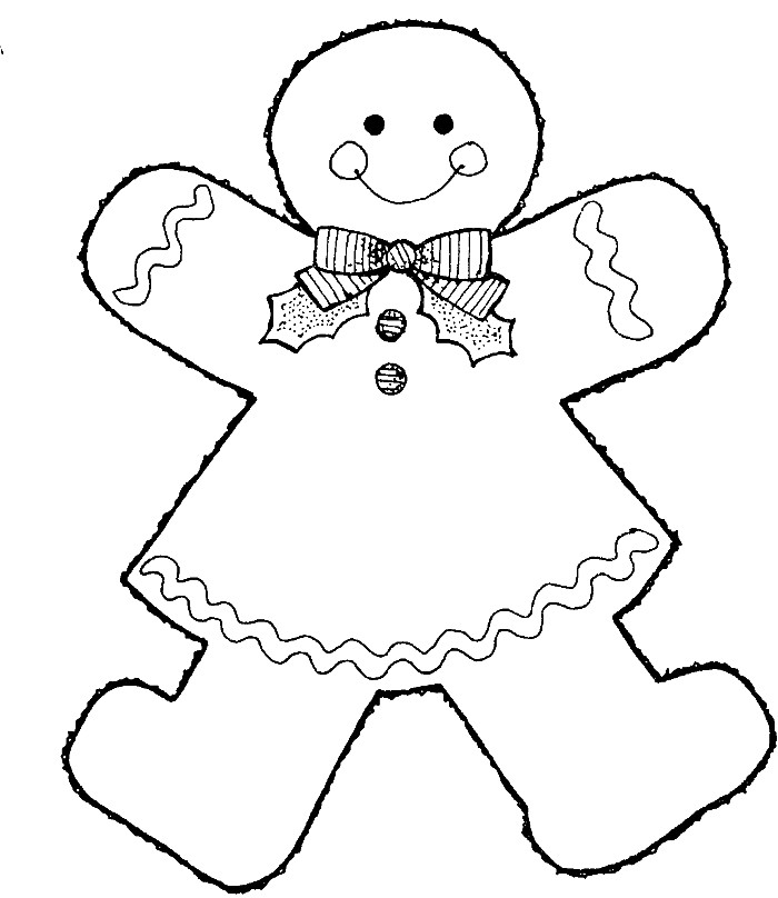 Gingerbread Boy And Girl Coloring Pages
 Gingerbread Girl Coloring Page Coloring Home