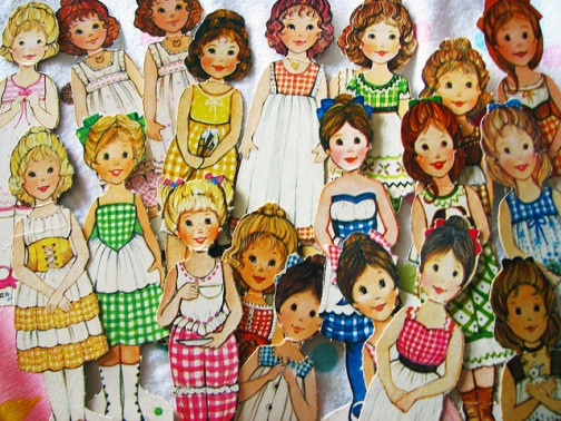 Gingham Girls Coloring Book
 SPRINKLES AND PUFFBALLS The Ginghams Paper Dolls and